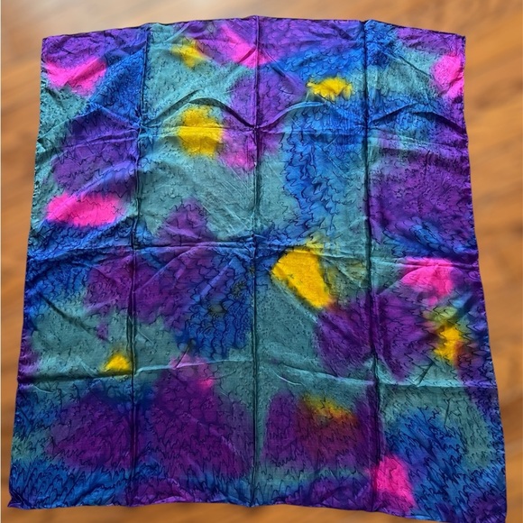 Hand Painted Silk Scarves Set of 3 - Picture 1 of 8
